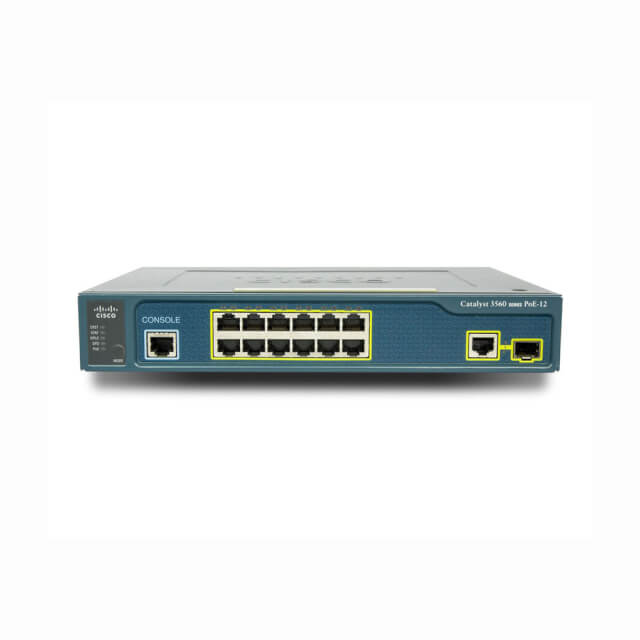 Cisco WS-C3560-12PC-S, Cat 3560 Cmpct 12 10/100 PoE + 1 T/SFP