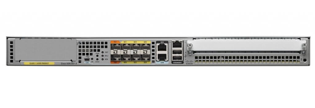 Cisco ASR1001-X, Cisco ASR1001-X Chassis, 6 built-in GE, Dual P/S, 8GB DRAM