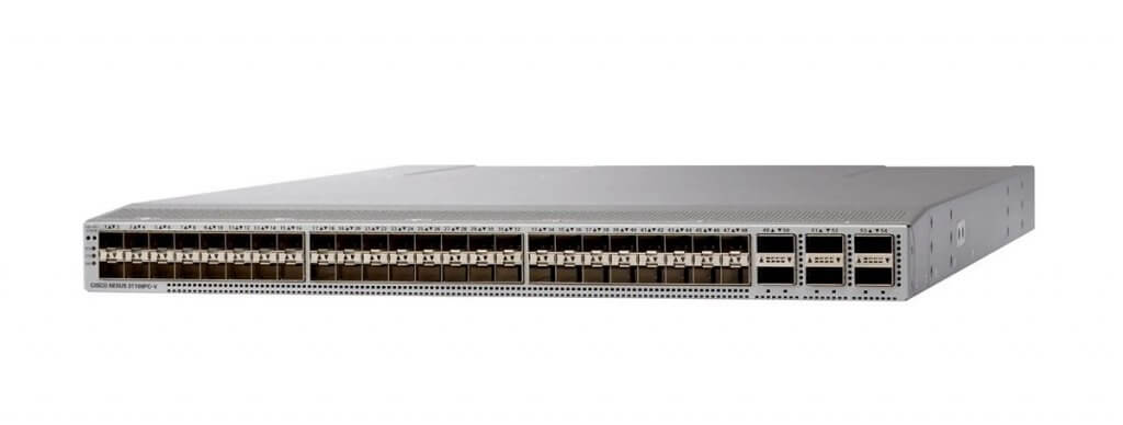 Cisco N9K-C93180YC-FX, Nexus 9300 with 48p 1/10/25G, 6p 40/100G, MACsec