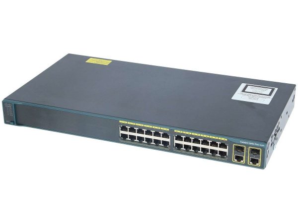 Cisco WS-C2960-24TC-L, Catalyst 2960 Plus 24 10/100 + 2T/SFP LAN Base