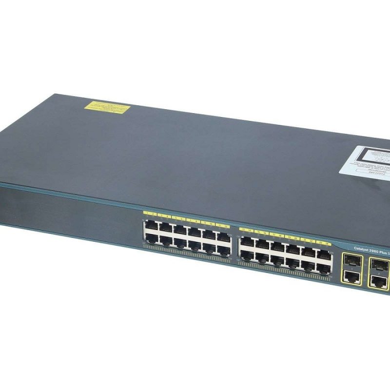 Cisco WSC296024PCL, Catalyst 2960 24 10/100 PoE + 2 T/SFP LAN Base