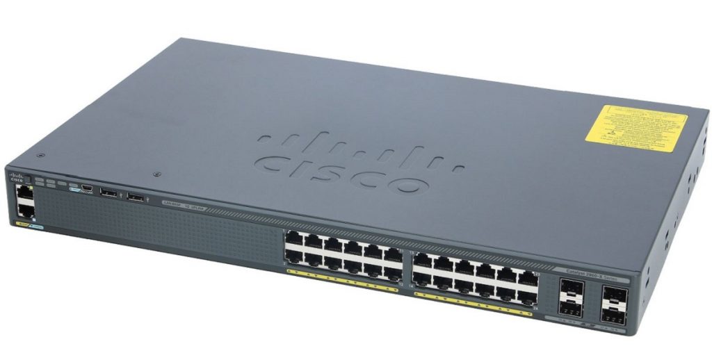 Cisco WS-2960X-24TS-L, Catalyst 2960-X 24 GigE, 4 x 1G SFP, LAN Base