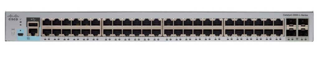 Cisco WS-C2960L-48TQ-LL, Catalyst 2960L 48 port GigE, 4x10G SFP+, Lan Lite