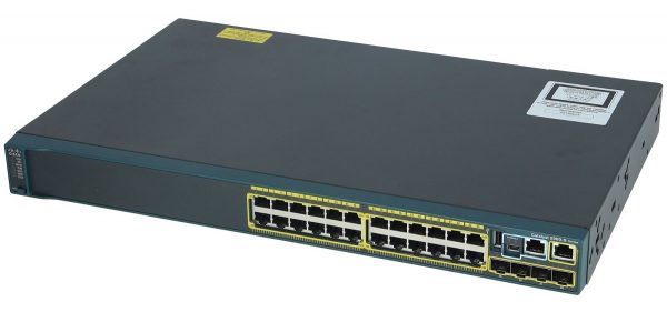 Cisco WS-C2960S-24TS-L, Catalyst 2960S 24 GigE PoE 370W, 4 x SFP LAN Base