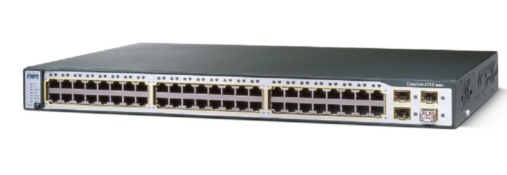 Cisco WS-C3750G-48TS-S, Catalyst 3750 48 10/100/1000T + 4 SFP + IPB Image