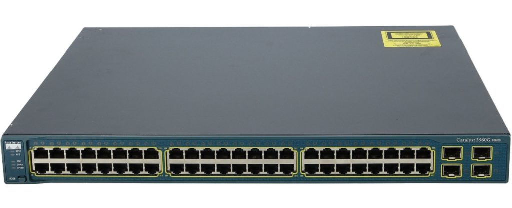 Cisco WS-C3560G-48TS-S, Catalyst 3560 48 10/100/1000T + 4 SFP + IPB Image