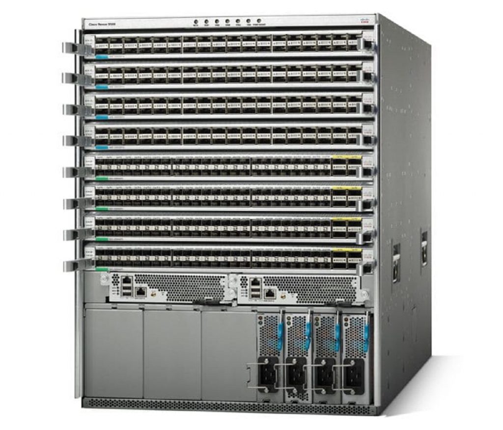 Cisco N9K-C9508, Nexus 9508 Chassis with 8 linecard slots