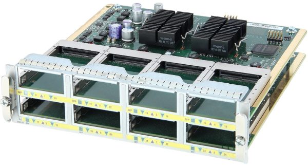 Cisco WS-X4908-10GE, 8 port 2:1 10GbE (X2) line card for 4900M series