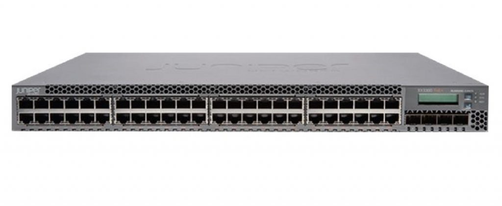 Juniper EX3300-48P, EX3300, 48-Port 10/100/1000BaseT (48-Ports PoE+) with 4 SFP+ 1/10G Uplink Ports