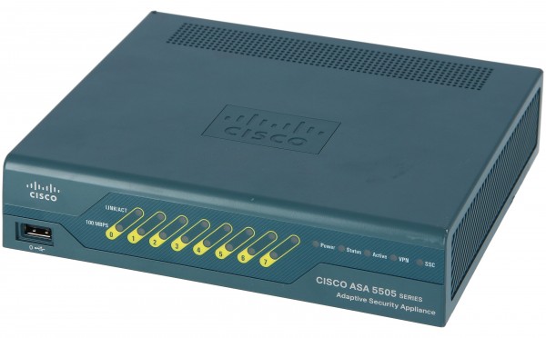 Cisco ASA5505-BUN-K9, ASA 5505 Appliance with SW, 10 Users, 8 ports, 3DES/AES