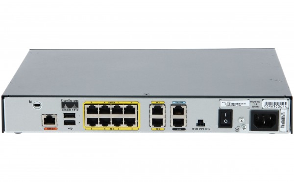 Cisco CISCO1812/K9, Dual Ethernet Security Router with ISDN S/T Backup