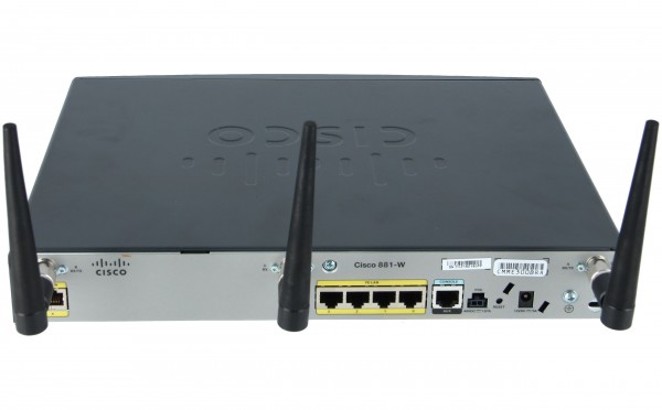 Cisco CISCO881GW-GN-E-K9, Cisco 881G Ethernet Sec Router w/ 3G B/U 802.11n ETSI Comp
