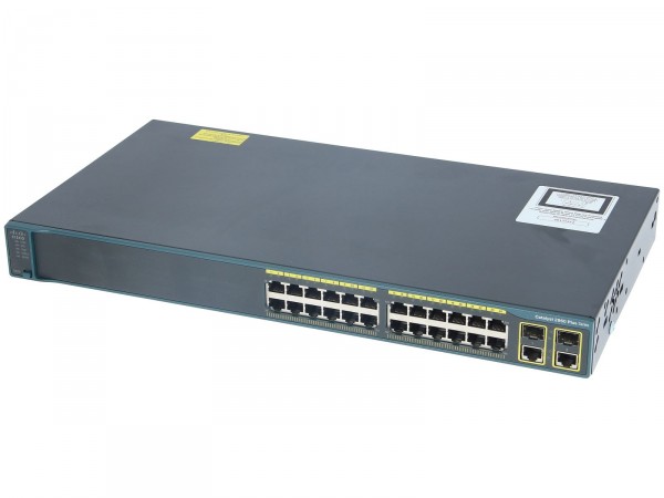 Cisco WS-C2960+24TC-L, Catalyst 2960 Plus 24 10/100 + 2T/SFP LAN Base