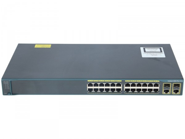 Cisco WS-C2960+24TC-S, Catalyst 2960 Plus 24 10/100 + 2 T/SFP LAN Lite