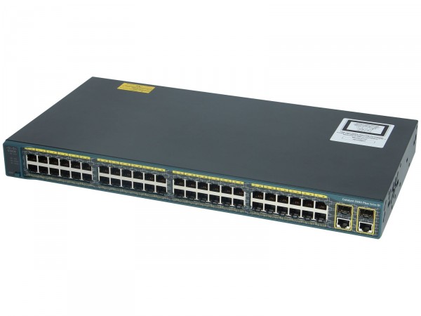 Cisco WS-C2960+48TC-S, Catalyst 2960 Plus 48 10/100 + 2 T/SFP LAN Lite