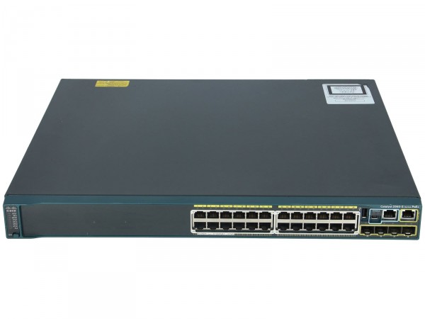 Cisco WS-C2960S-24PS-L, Catalyst 2960S 24 GigE PoE 370W, 4 x SFP LAN Base