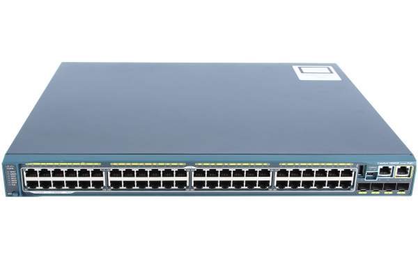 Cisco WS-C2960S-F48FPS-L, Catalyst 2960-SF 48 FE, PoE 740W, 4 x SFP, LAN Base