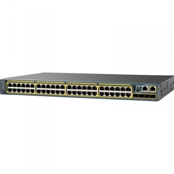 Cisco WS-C2960S-F48TS-S, Catalyst 2960-SF 48 FE, 2 x SFP, LAN Lite