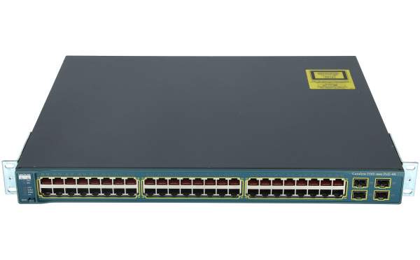 Cisco WS-C3560-48PS-S, Catalyst 3560 48 10/100 PoE + 4 SFP Standard Image