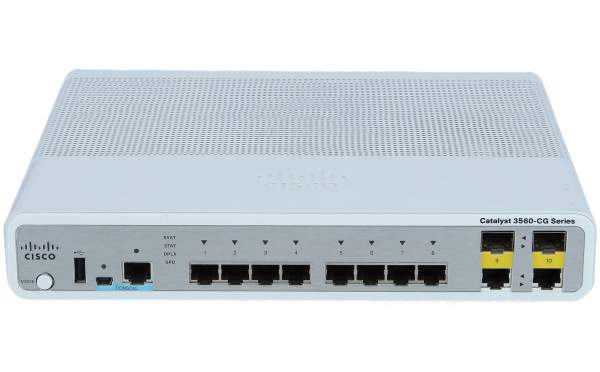 Cisco WS-C3560CG-8TC-S, Catalyst 3560C Switch 8 GE, 2 x Dual Uplink, IP Base