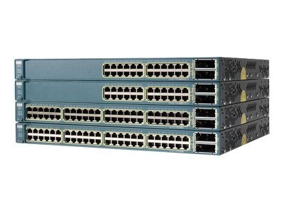Cisco WS-C3560E-24TD-SD, Catalyst 3560E 24 10/100/1000 + 2*10GE(X2),265W DC, IPB s/w