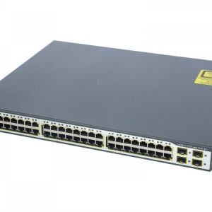 Cisco WS-C3750-48PS-S, Catalyst 3750 48 10/100 PoE + 4 SFP Standard Image