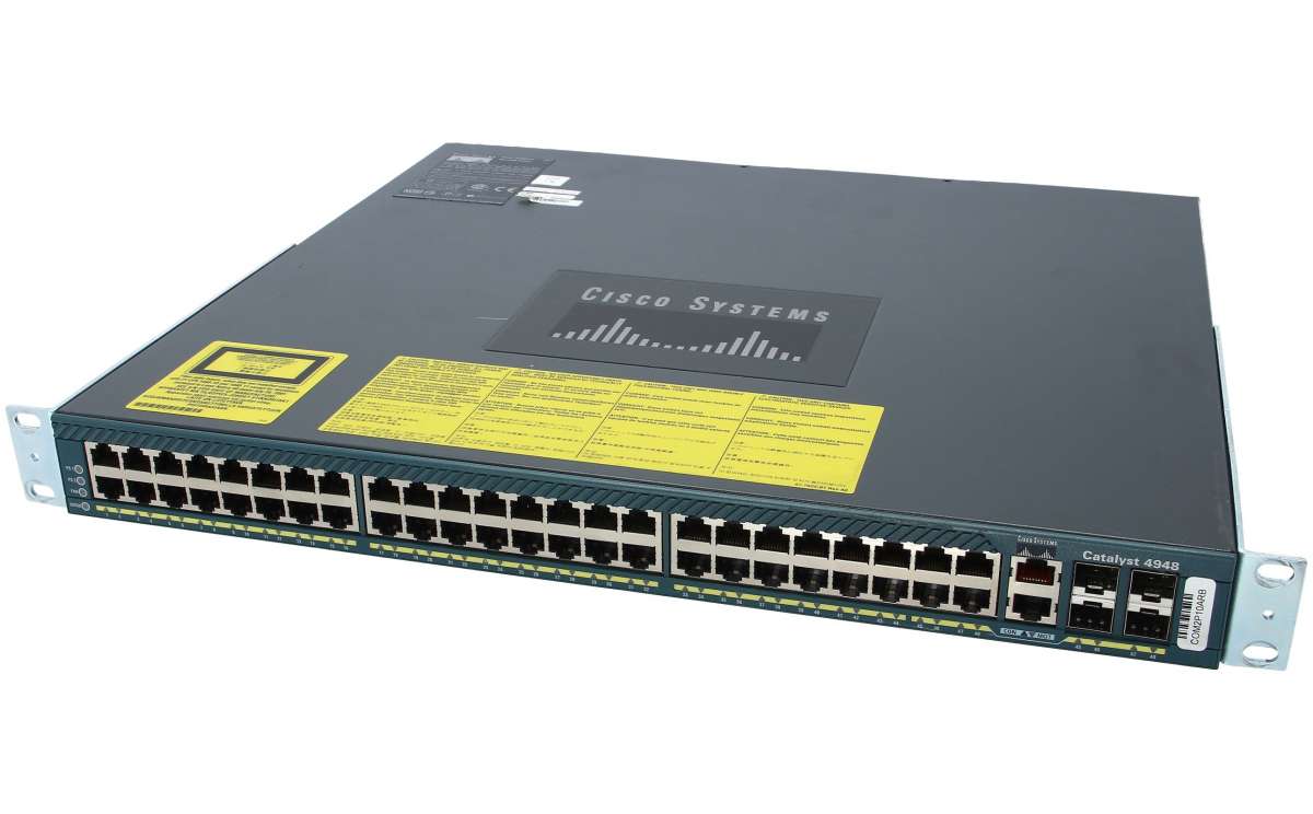 Cisco WS-C4948E-S, Catalyst 4948E. IPB. 48-Port 10/100/1000+ 4 SFP+. AC p/s
