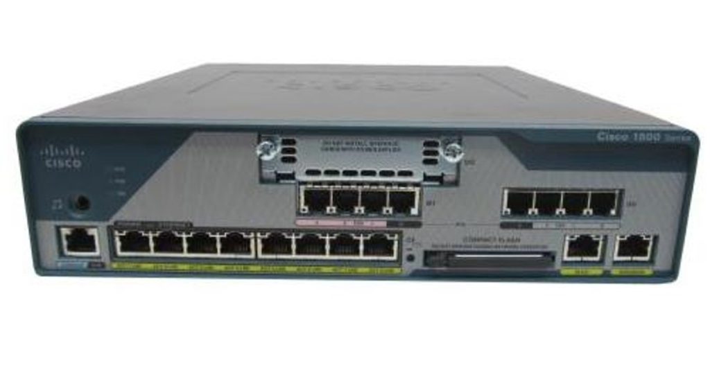 Cisco C1861-SRST-F/K9, 1861,8-user SRST or CME,4FXS,4FXO, 8xPOE, SP Svcs, HWIC slot