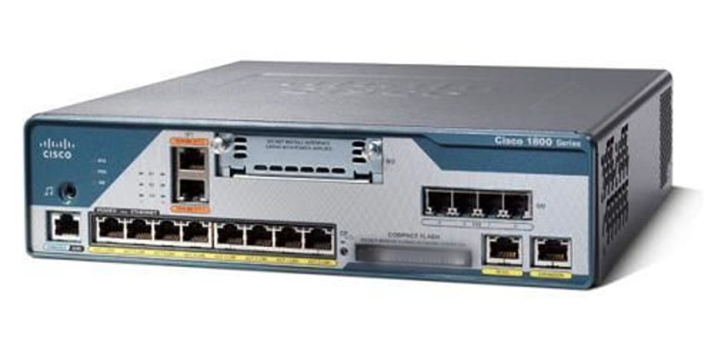 Cisco C1861-SRST-C-F/K9, 1861,8-user SRST or CME,CUE,4FXS,4FXO,8POE,SP Svcs,HWIC slot