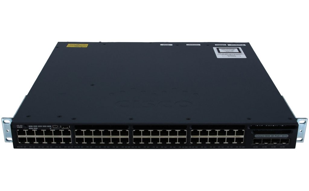 Cisco WS-C3650-48PS-S, Cisco Catalyst 3650 48 Port PoE 4x1G Uplink IP Base